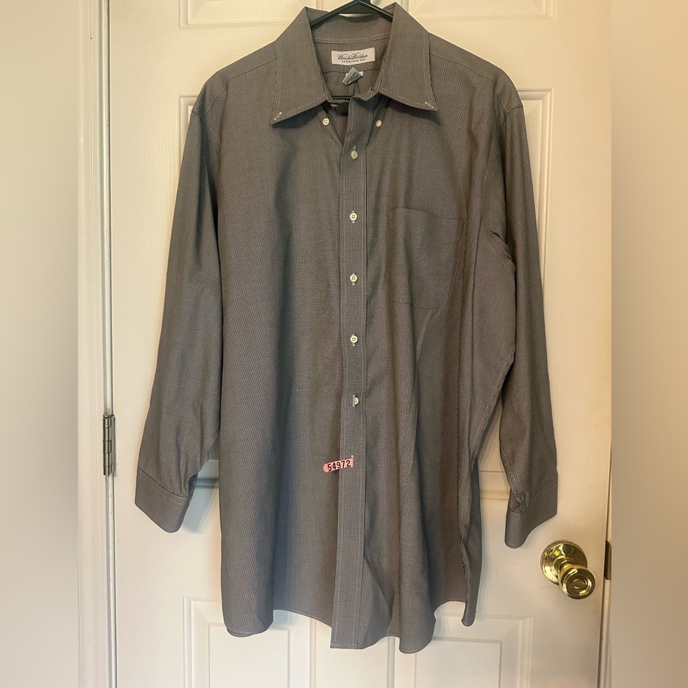 Brooks Brothers Gray Pinstripe Dress Shirt